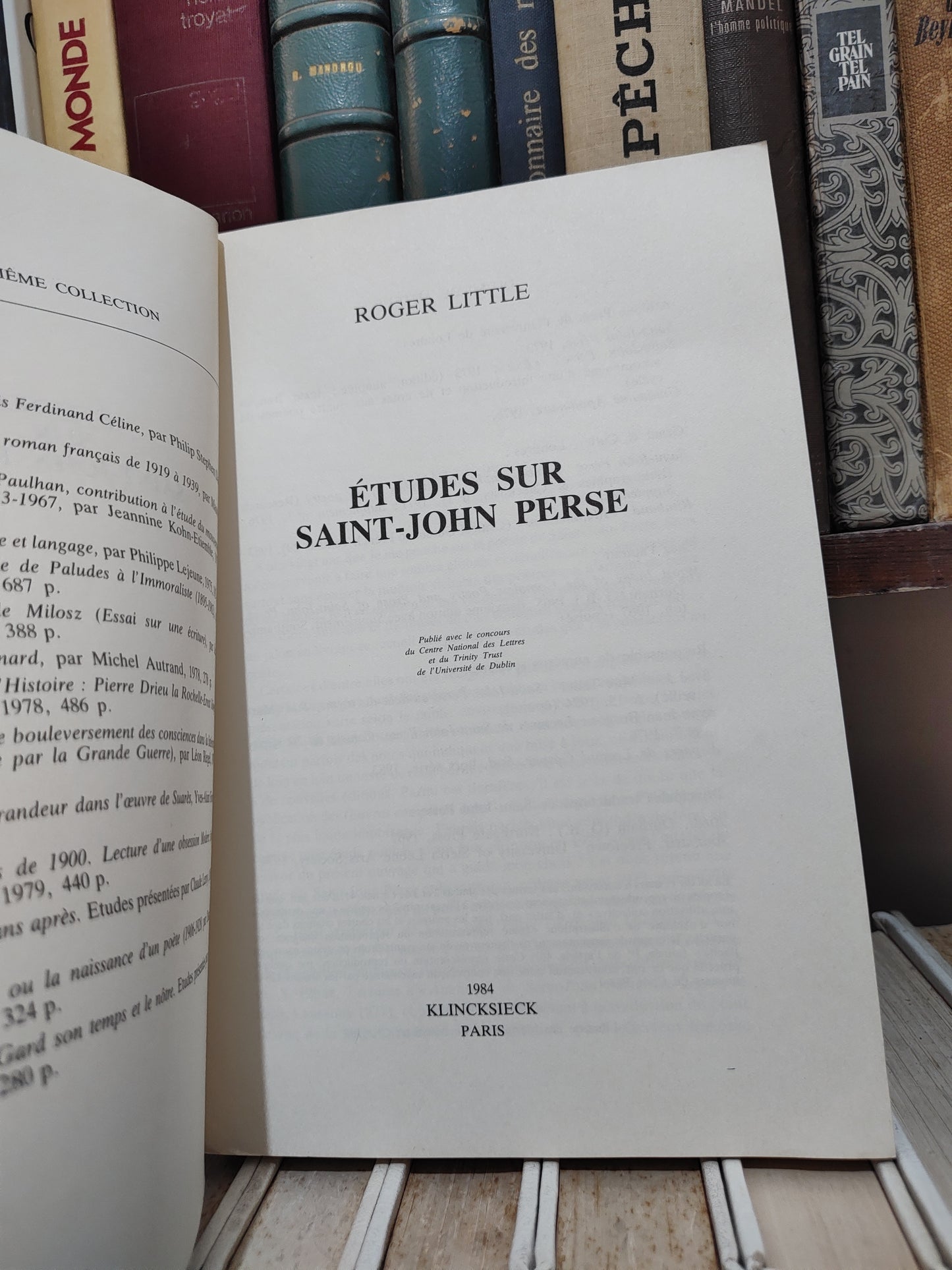 Little - Études sur Saint-Jhon Perse