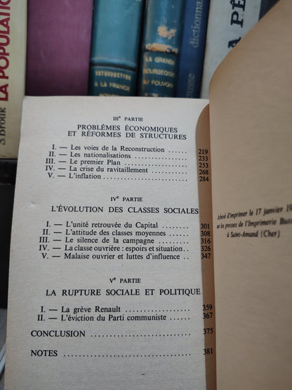 Madjarian - Conflits, pouvoir et société à la libération