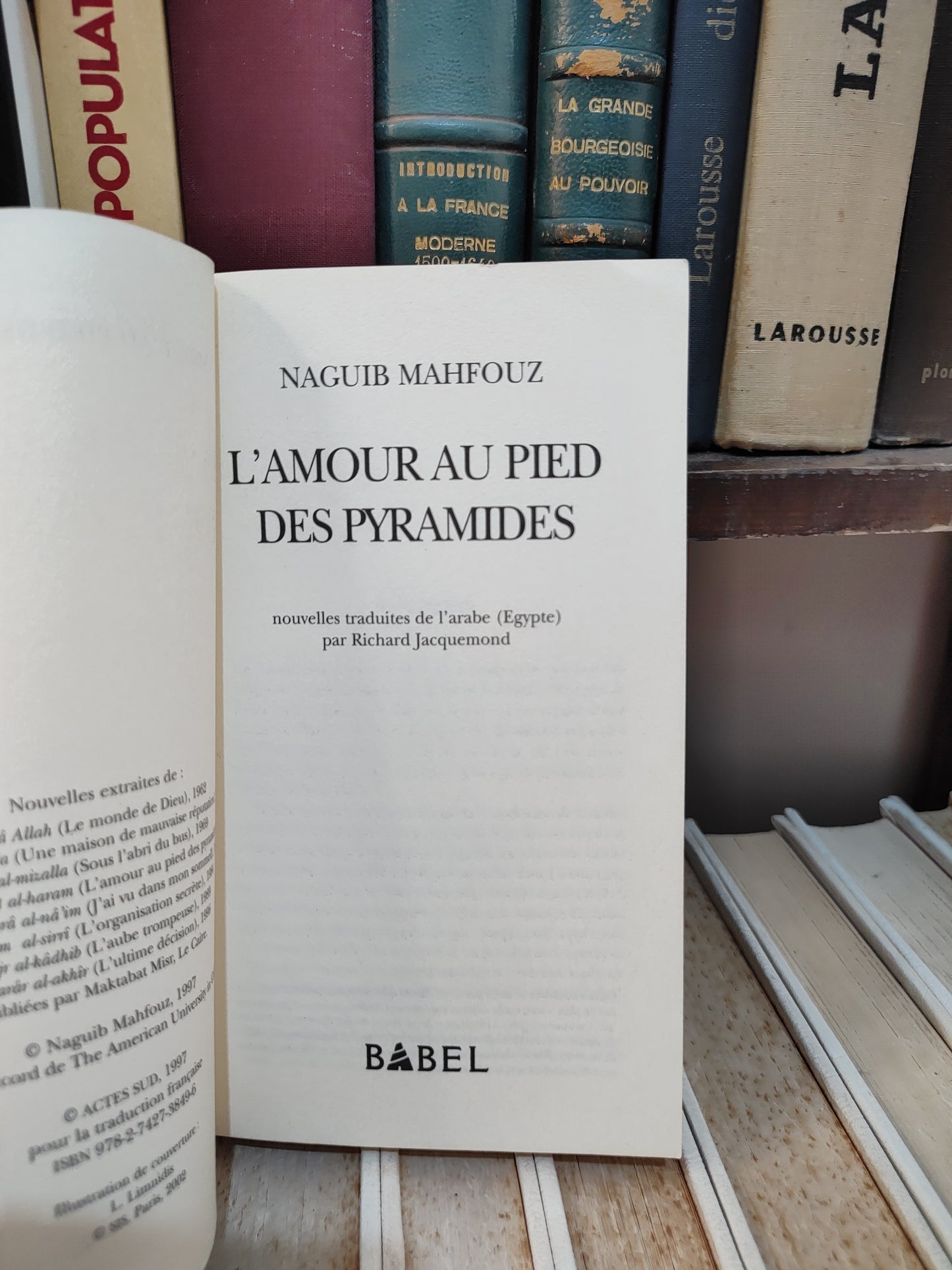 Mahfouz - L'amour au pied des Pyramides
