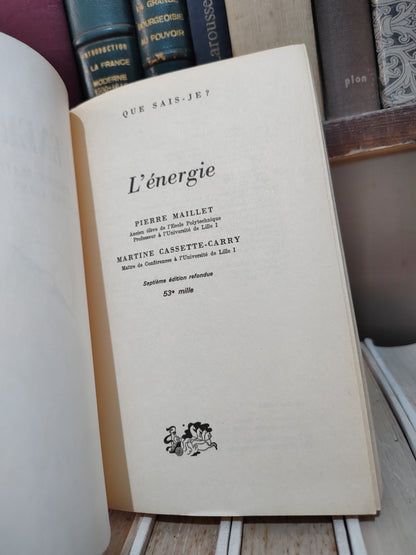 Maillet - L'énergie