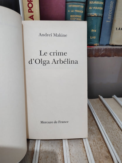 Makine - Le crime d'Olga Arbélina