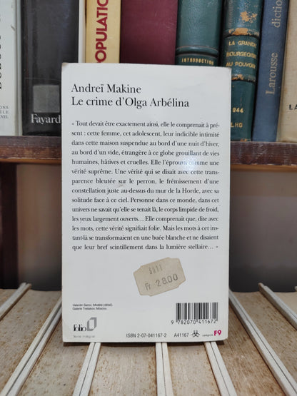 Makine - Le crime d'Olga Arbélina