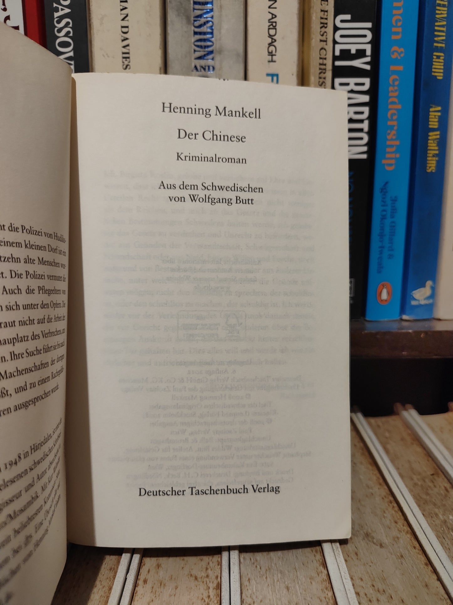 Mankell - Der Chinese