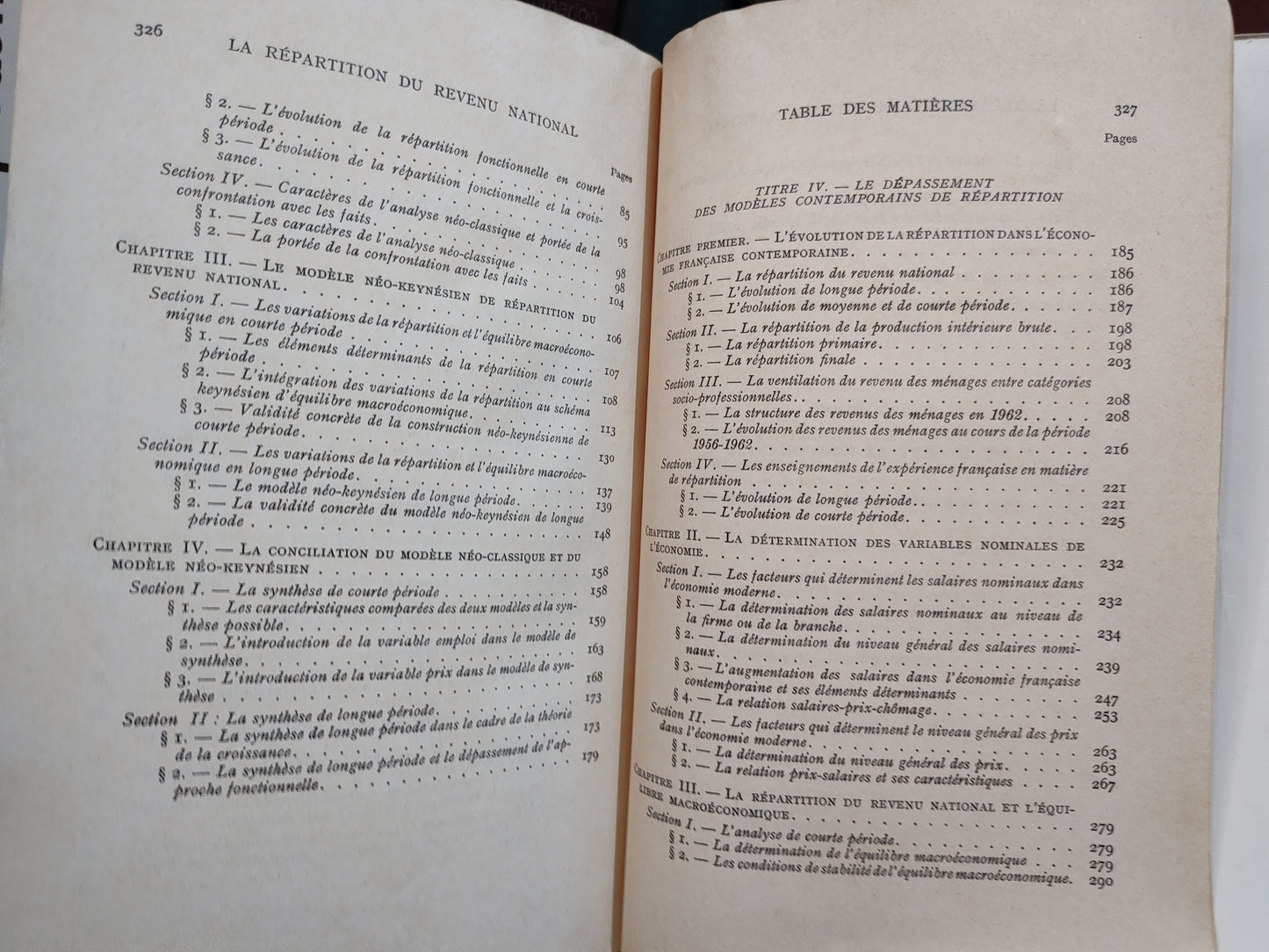 Marchal - La répartition du revenu national tome IV