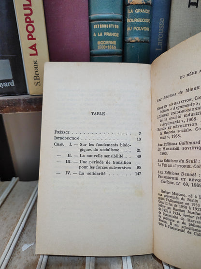 Marcuse - Vers la libération : Au-delà de l'homme unidimensionnel