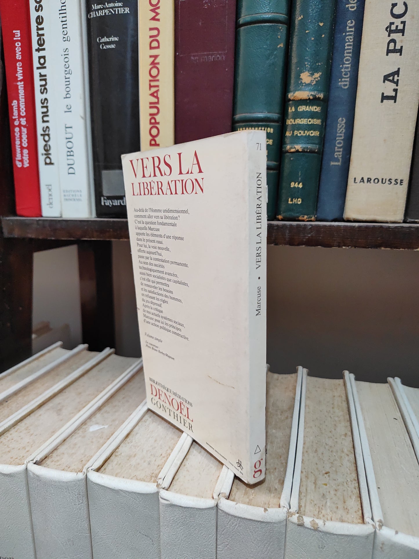 Marcuse - Vers la libération : Au-delà de l'homme unidimensionnel