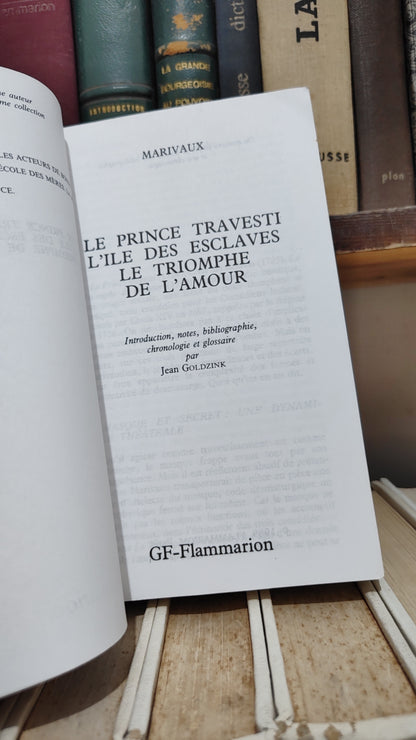 Marivaux - Le prince travesti L'il des esclaves ...