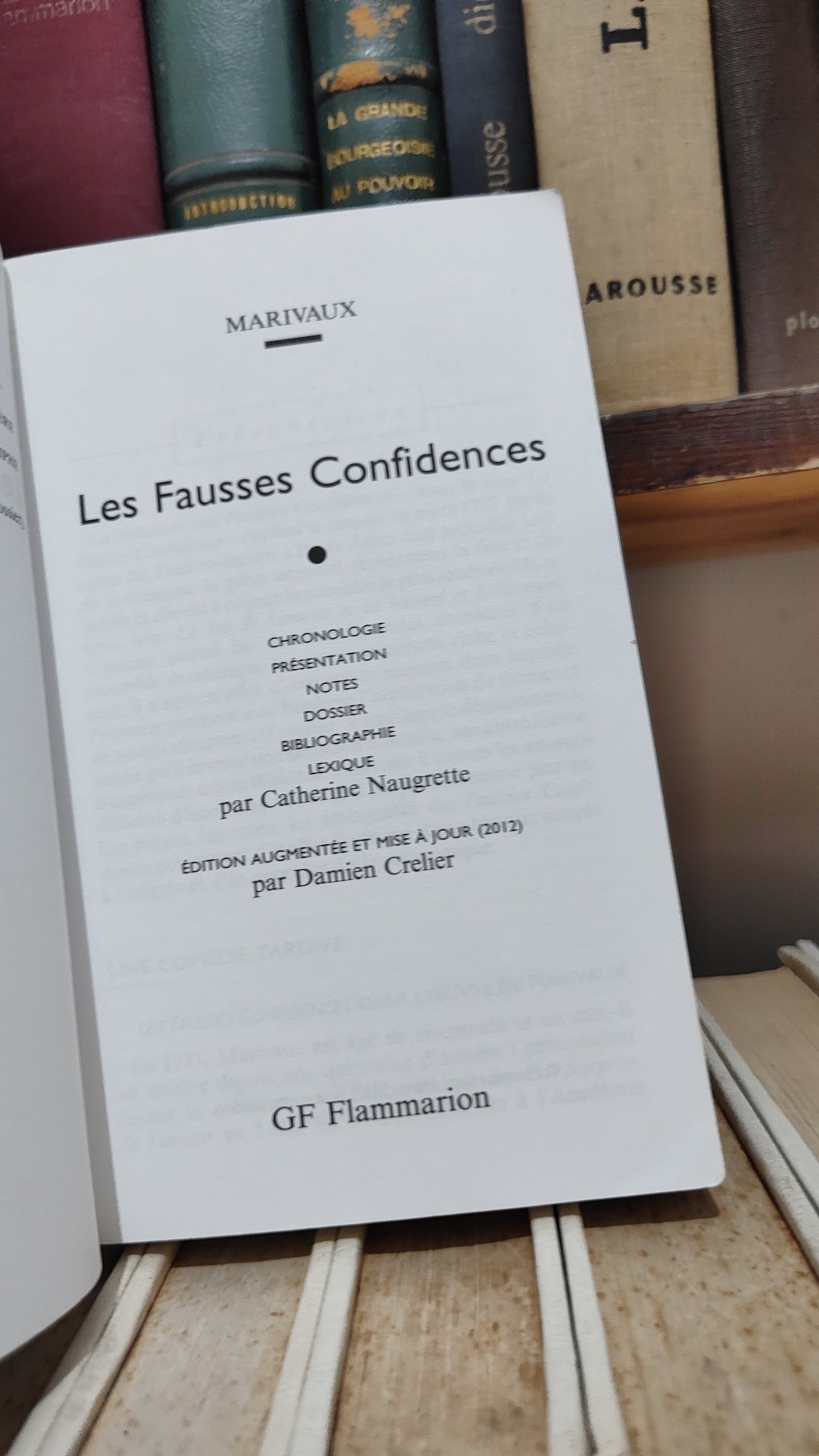 Marivaux - Les Fausses Confidences