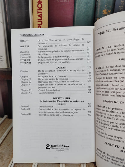 Martin - Code marocain des commerce et des sociétés