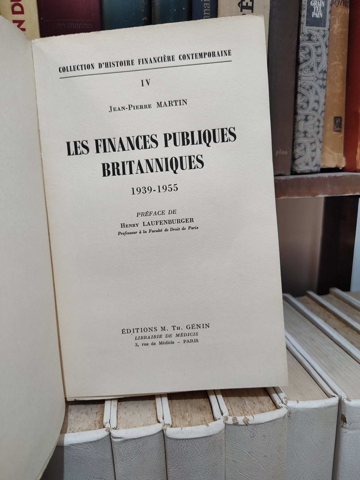Martin - Les finances publiques britanniques 1939-1955