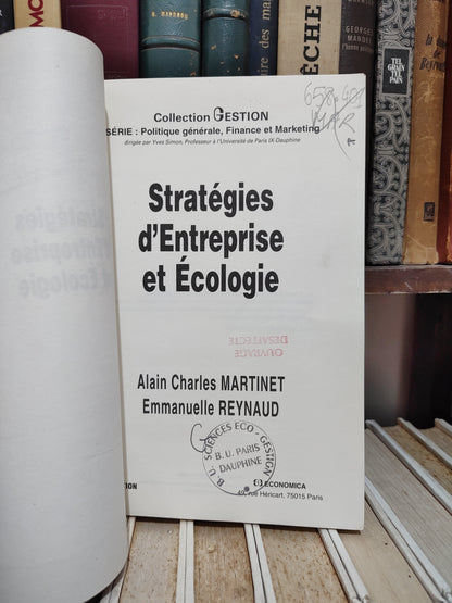 Martinet - Stratégies d'entreprise et écologie