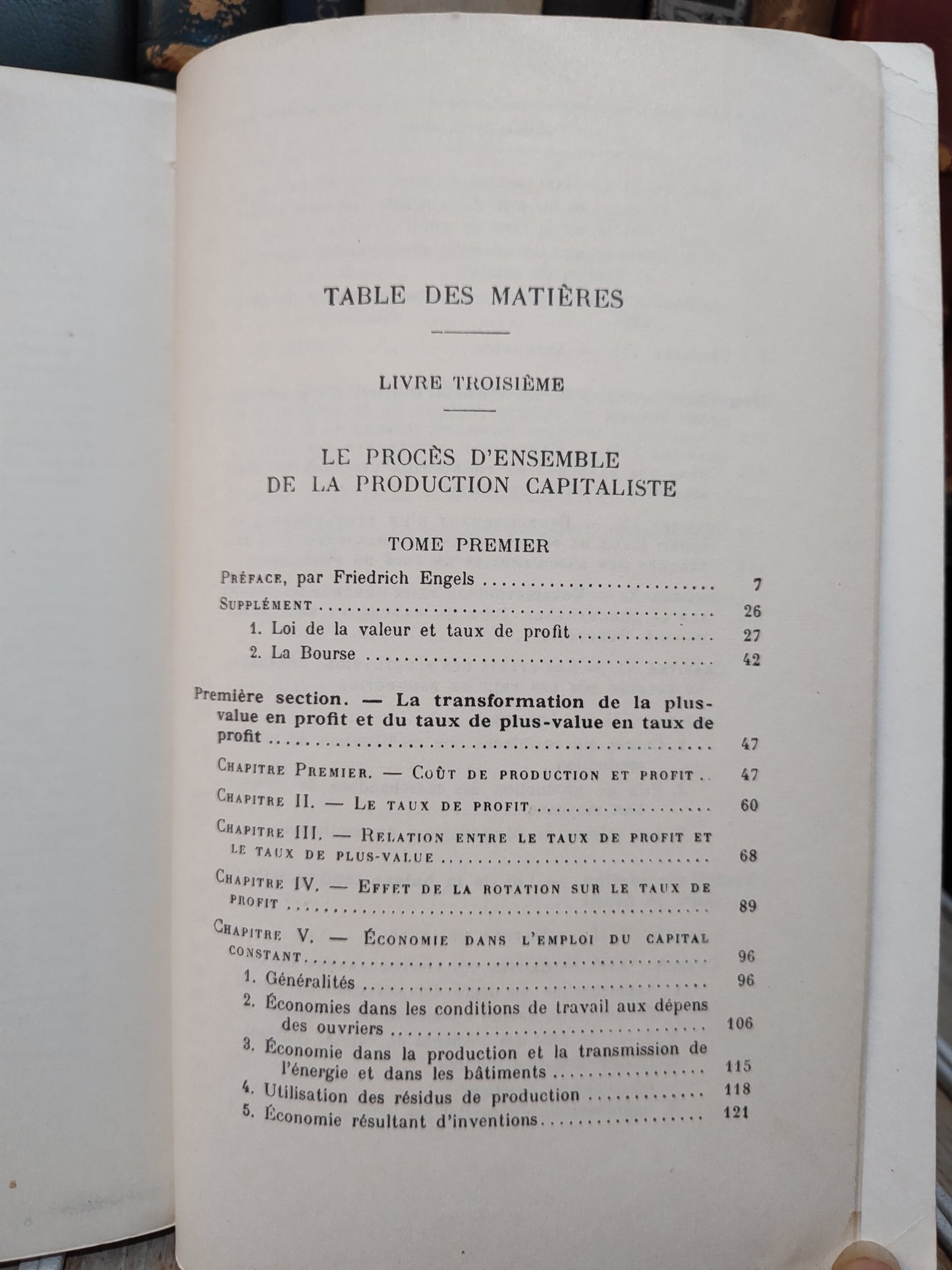 Marx - La capotal : Le livre Troisième Tome 1