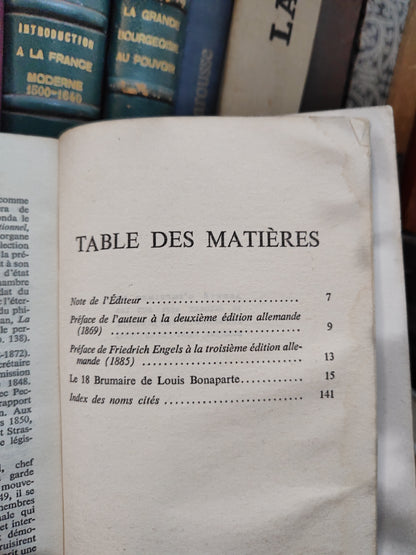 Marx - Le 18 Brumaire de luis bonaparte