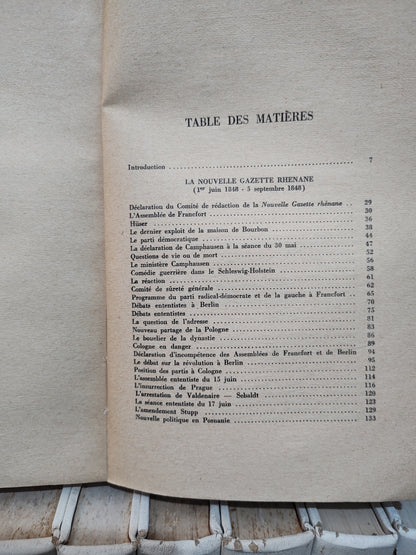 Marx Engels - La nouvelle gazette Rhénane Tome 1