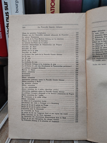 Marx Engels - La nouvelle gazette Rhénane Tome 1