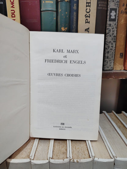 Marx Engels  Œuvres choisies