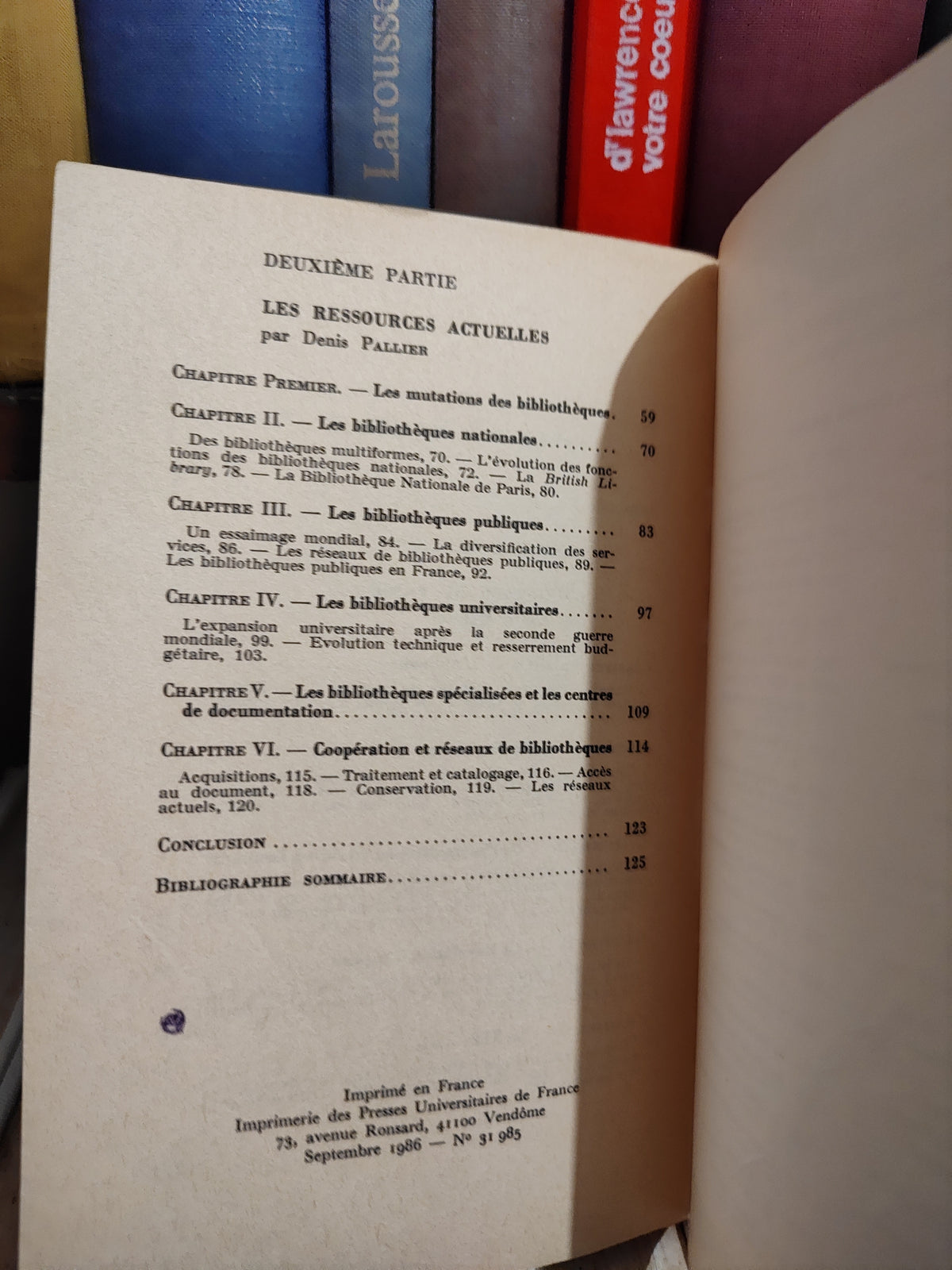 Masson - Les bibliothèques Que sais je