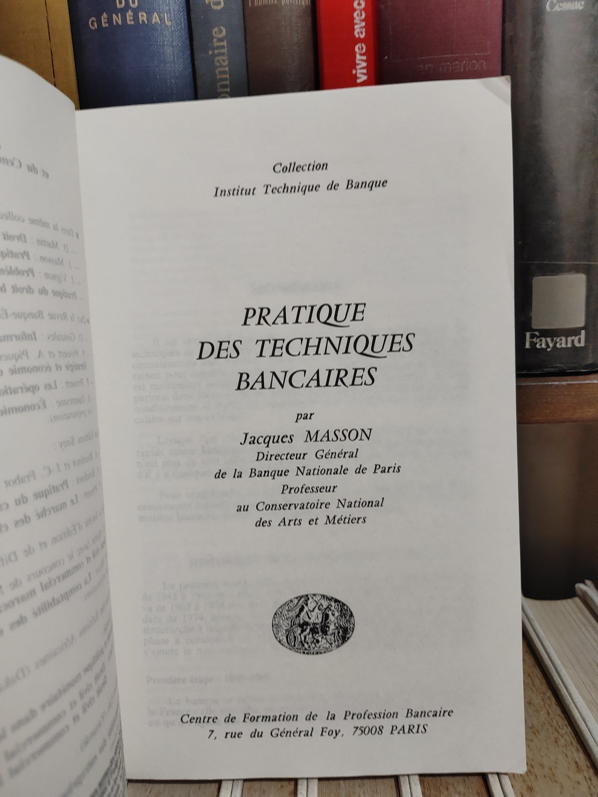 Masson - Pratique des techniques bancaires