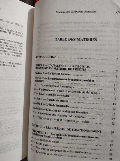 Masson - Pratique des techniques bancaires