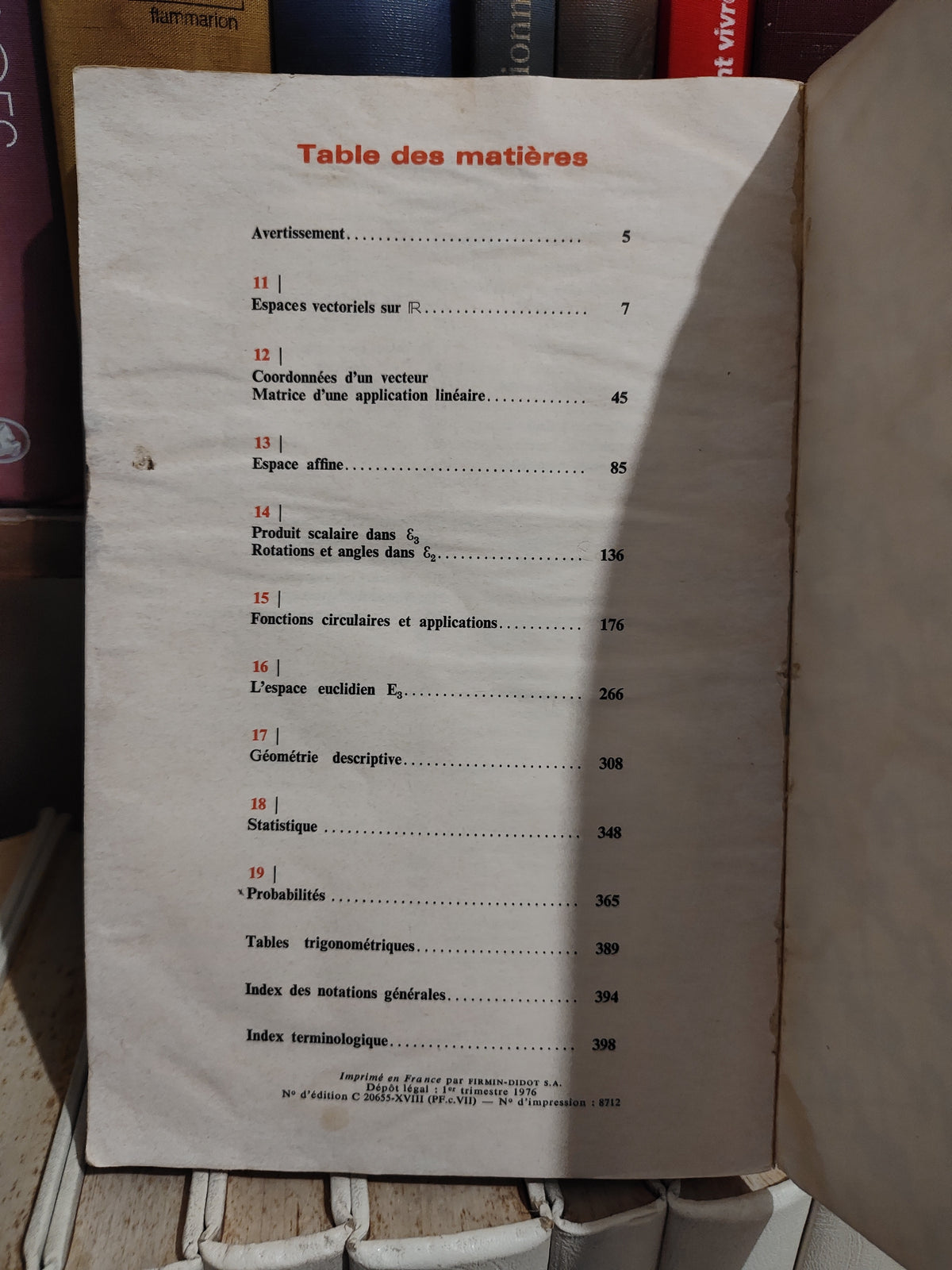 Mathématique Tome 2 1er CDE