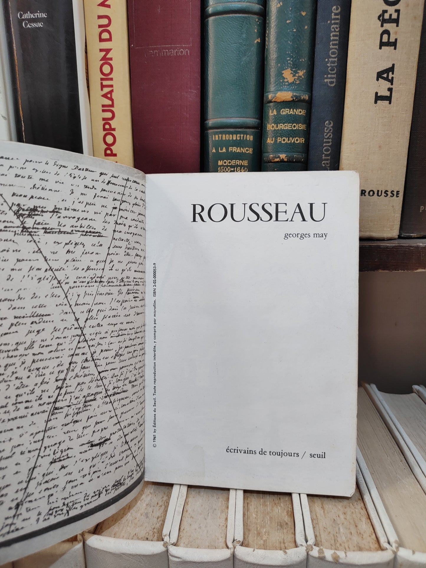May - Rousseau ; Écrivains de toujours