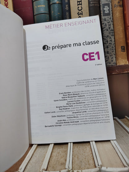 Métier enseignant je prépare ma classe CE1