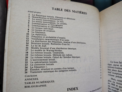 Miller - Principes et méthodes de statistique lexicale