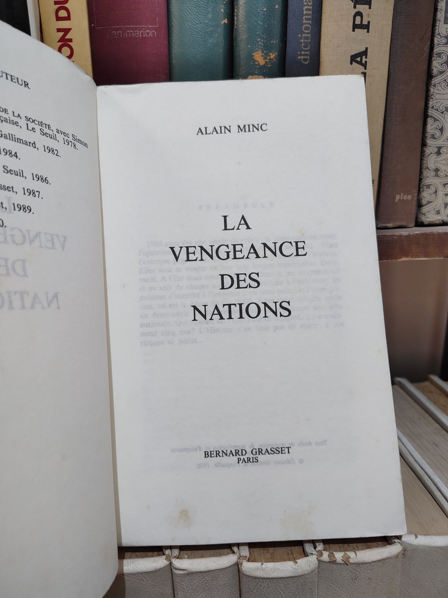Minc - La vengeance des nations