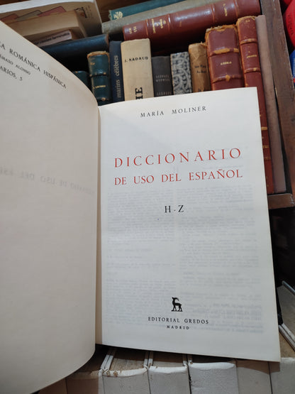 Moliner - Diccionnario de uso del espagnol