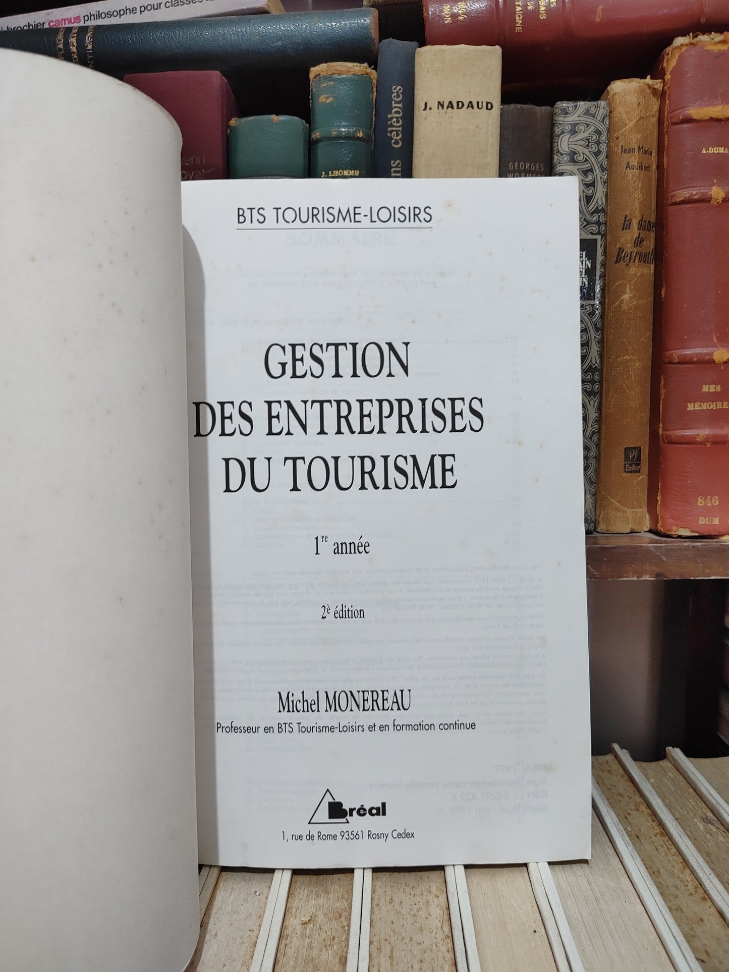 Monereau - Gestion des entreprises du tourisme