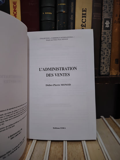 Monod - L'administration des ventes