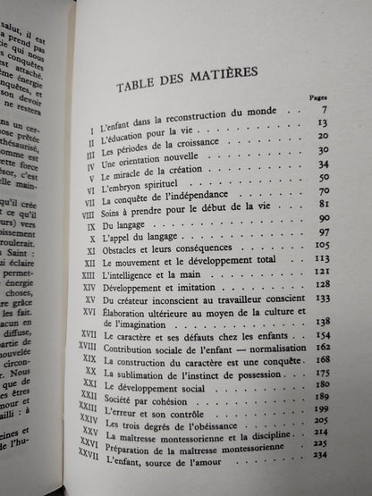 Montessori - L'esprit absorbant de l'enfant