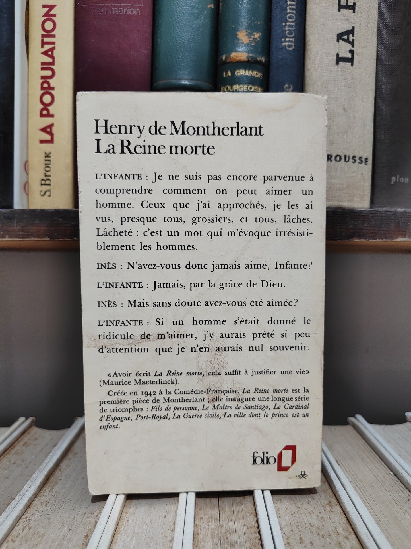 Montherlant - La Reine morte