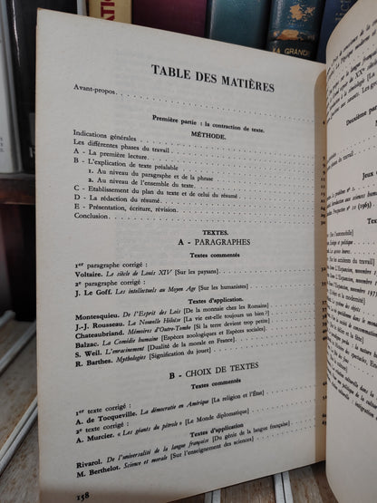 Moreau - La contraction et la synthèse de textes