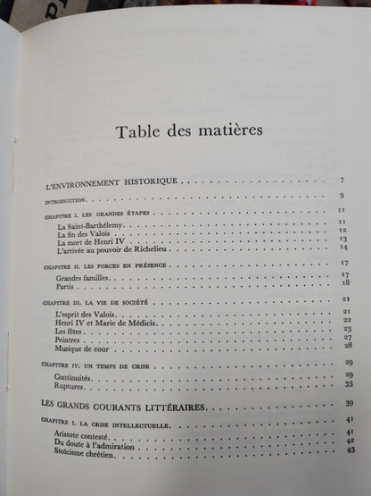 Morel - Littérature française : La renaissance III 1570-1620