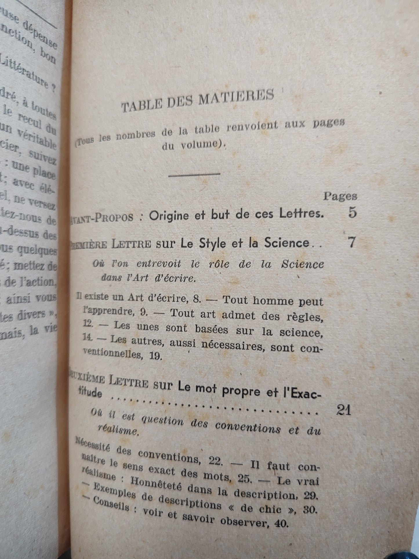 Moreux - Science et style ; conseils a un jeune écrivain