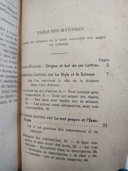 Moreux - Science et style ; conseils a un jeune écrivain