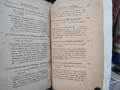 Moreux - Science et style ; conseils a un jeune écrivain