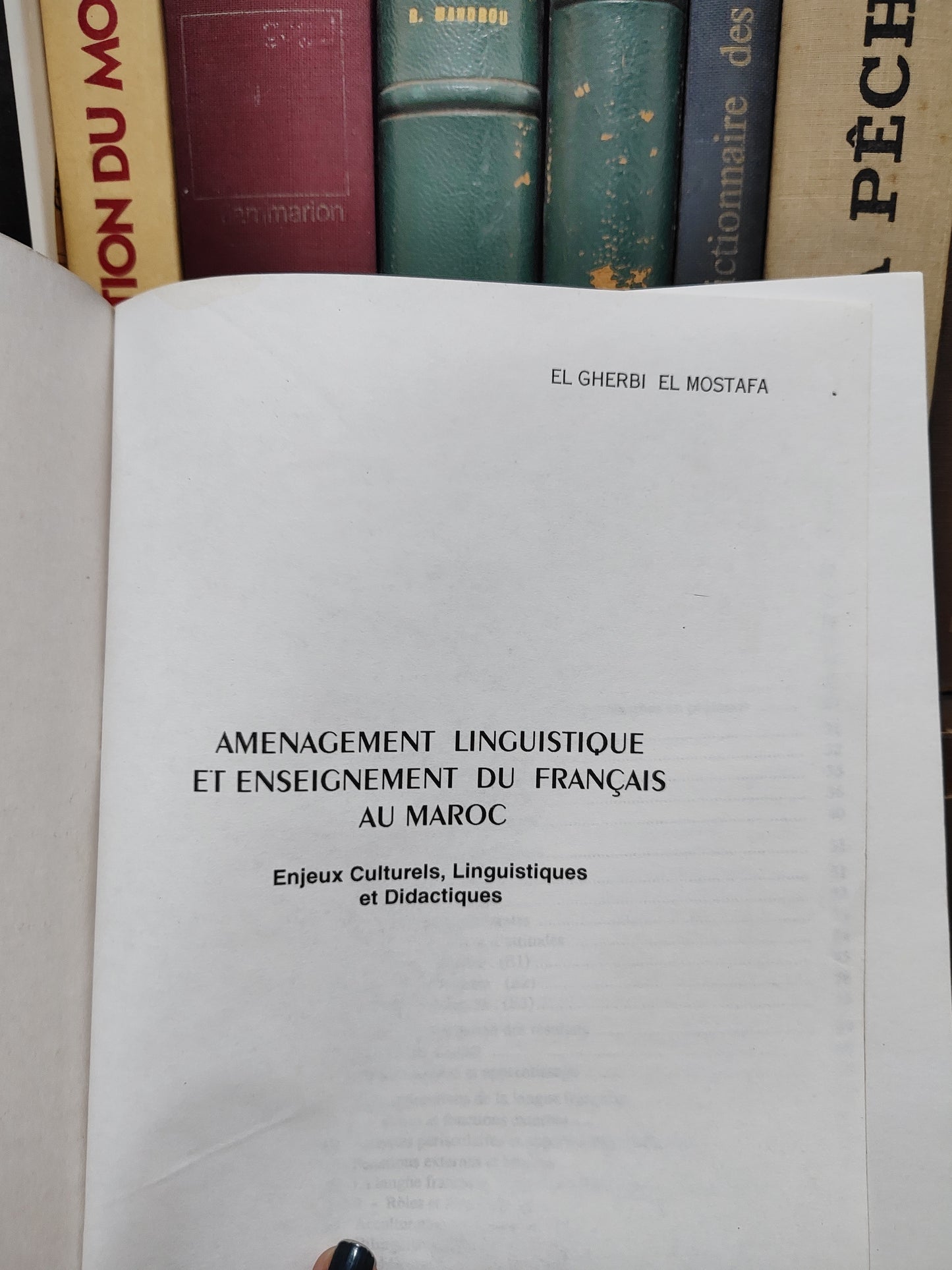 Mostafa - Aménagement linguistique et enseignement du français : enjeux culturels, linguistique et didactiques