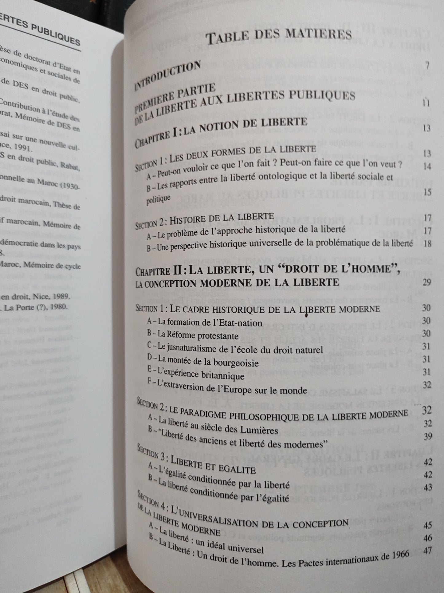 Mouaqit - Liberté et libertés publiques