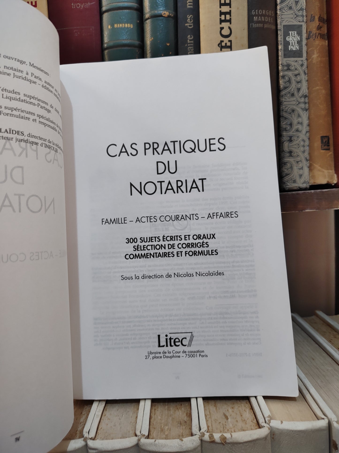 Nicolaides - Cas pratiques du notariat