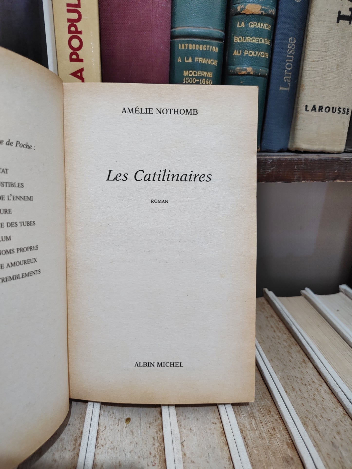 Nothomb - Les Catilinaires