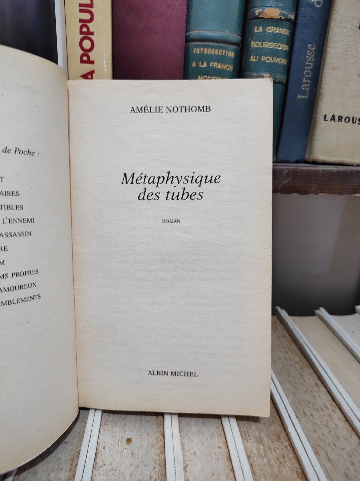 Nothomb - Métaphysique des tubes