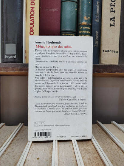 Nothomb - Métaphysique des tubes