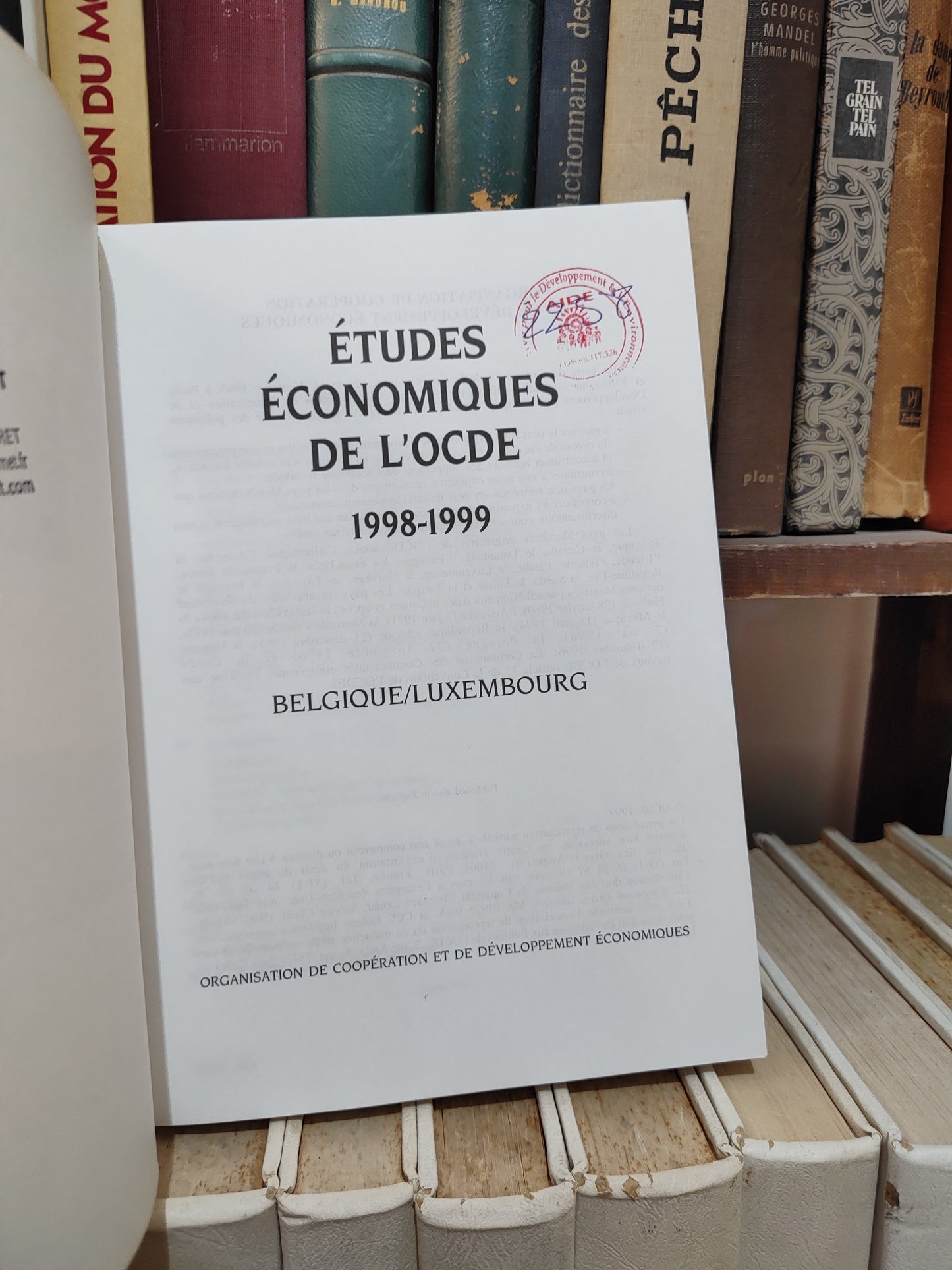 OCDE - études économiques de l'OCDE ; Belgique Luxembourg