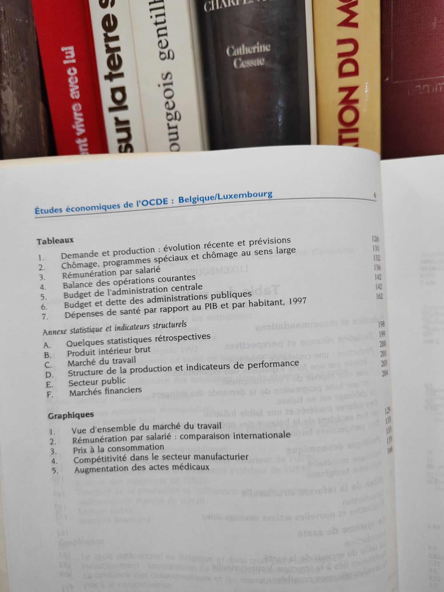 OCDE - études économiques de l'OCDE ; Belgique Luxembourg