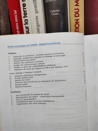 OCDE - études économiques de l'OCDE ; Belgique Luxembourg