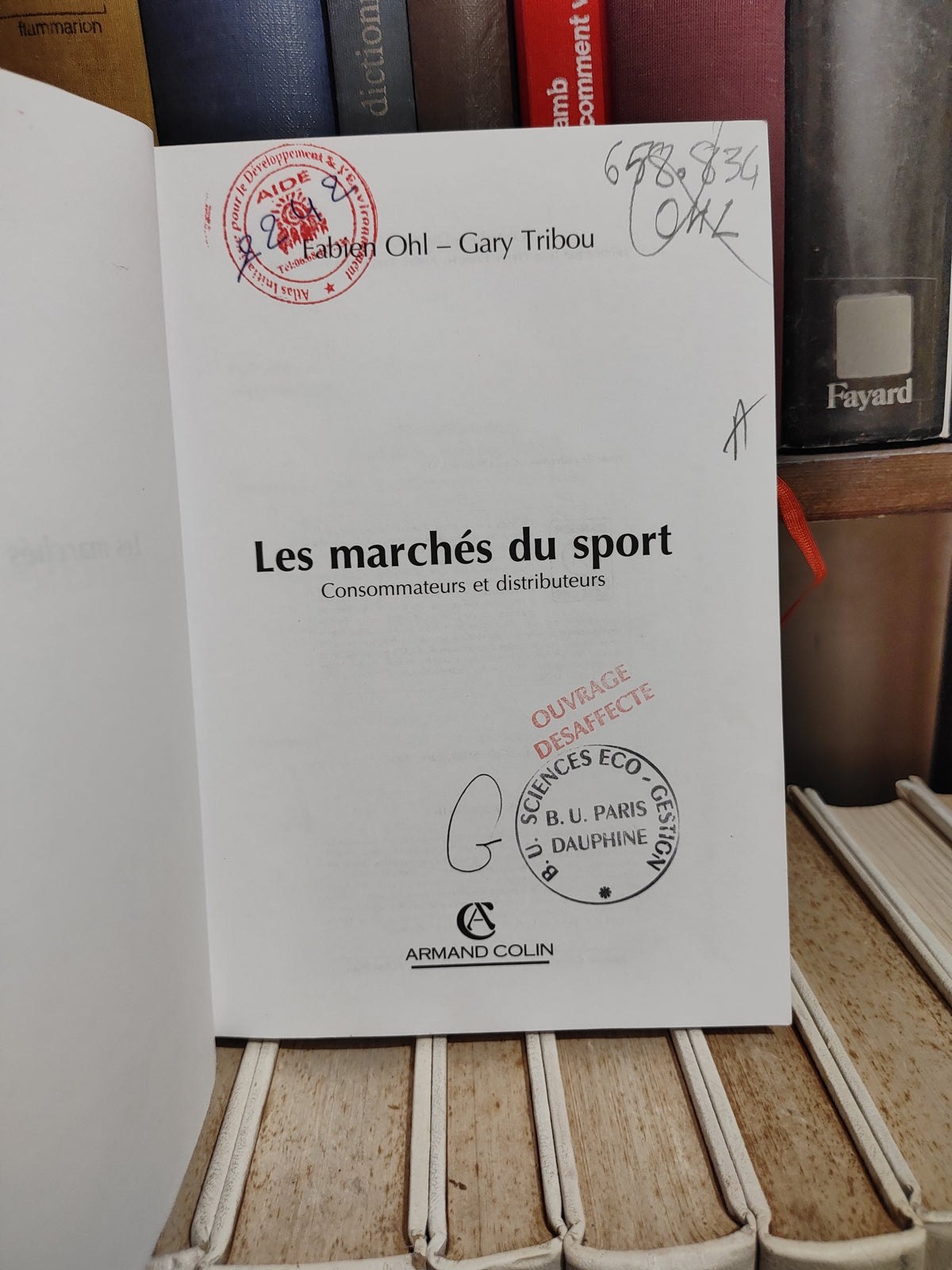 Ohl - Les marchés du sport