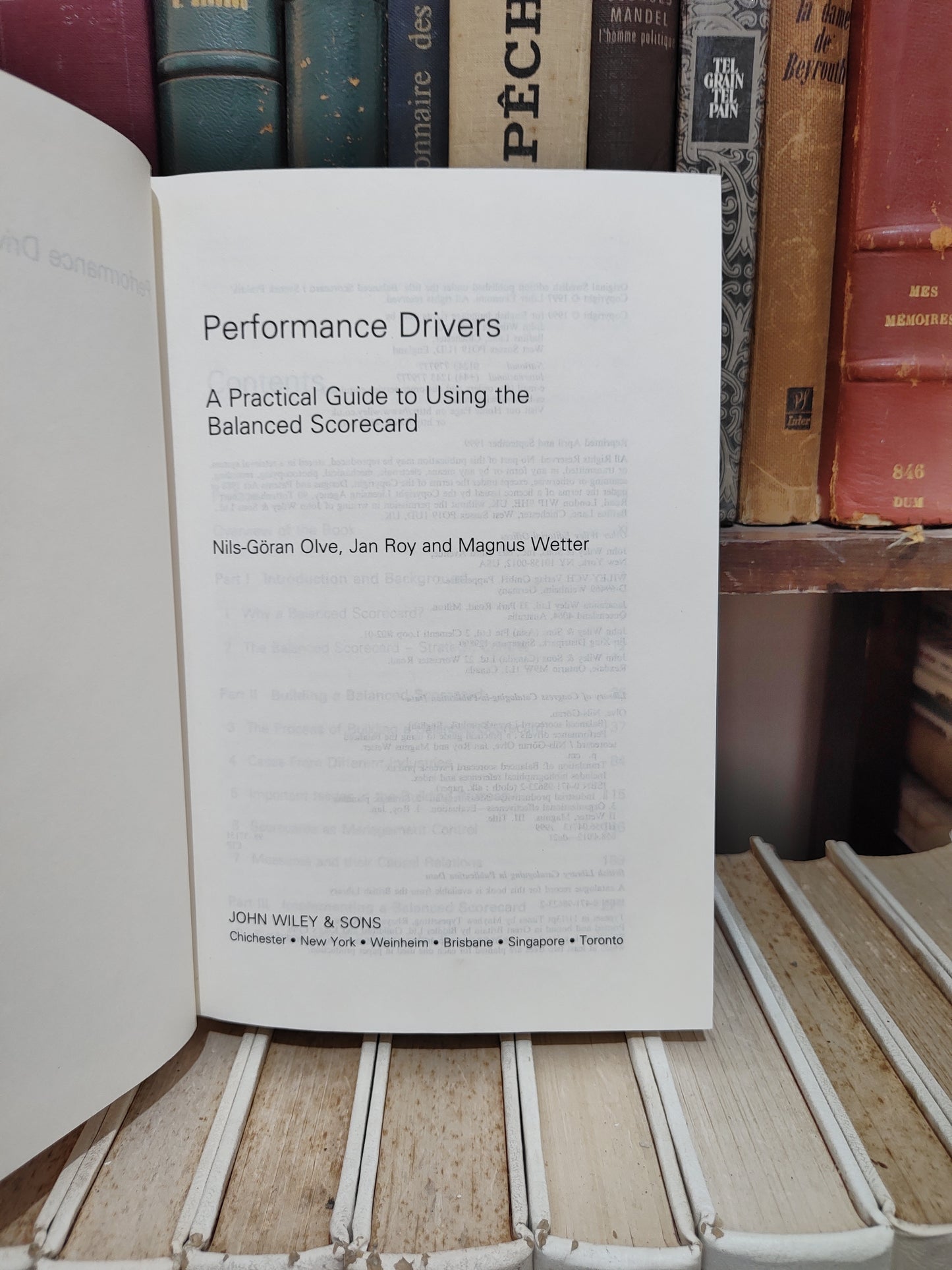 Olve - Performance drivers : A practical guide to using the balanced scorecard