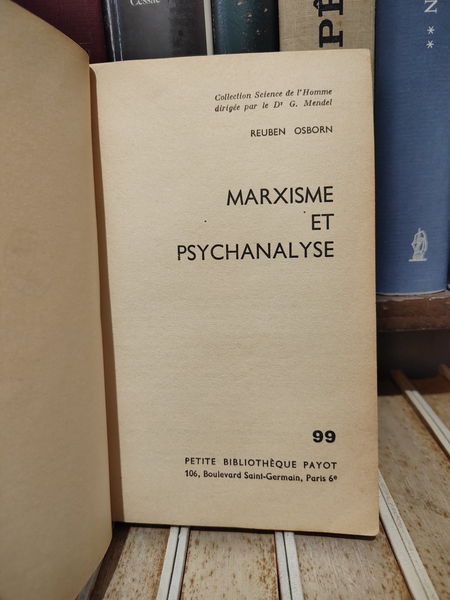 Osborn - Marxisme et psychanalyse
